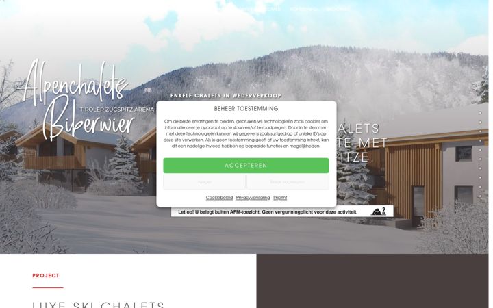 Screenshot von alpenchaletsbiberwier.de