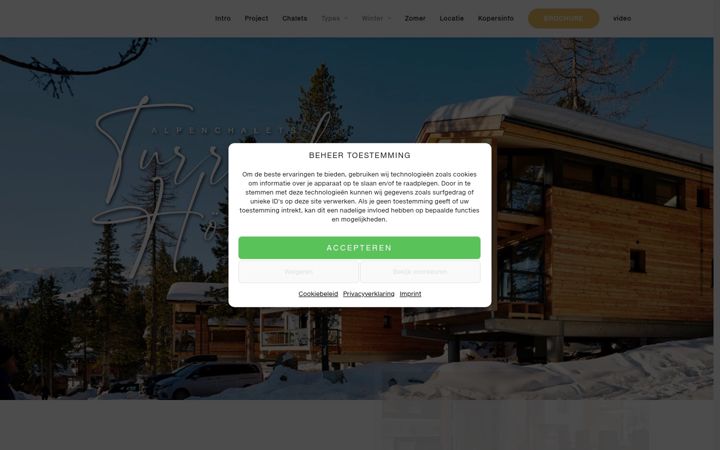 Screenshot von alpenchaletsturrach.nl