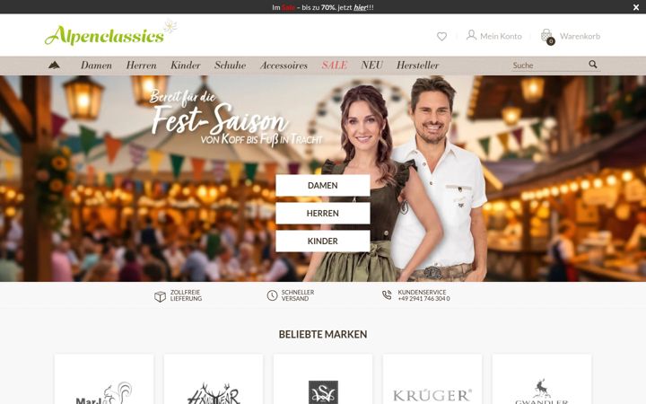 Screenshot of alpenclassics.ch