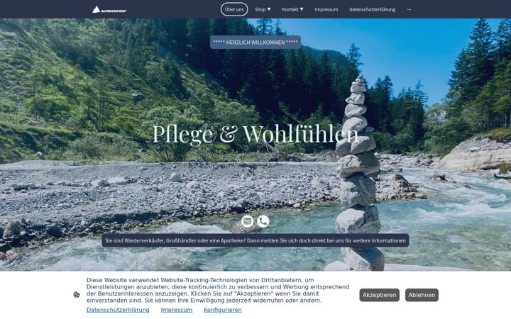 Screenshot of alpencosmed.eu