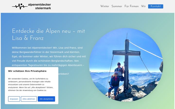 Screenshot of alpenentdecker-stmk.at