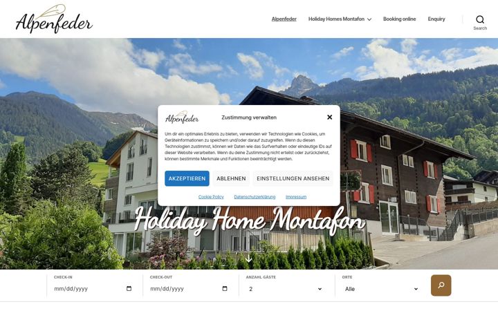 Screenshot ta' alpenfeder.com