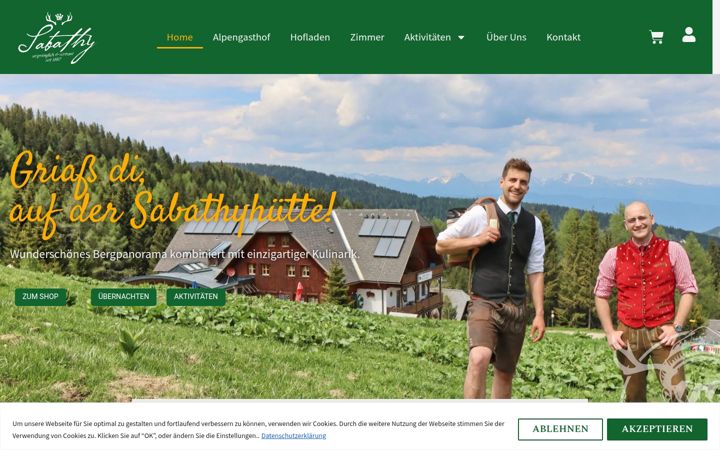 Screenshot von alpengasthof-sabathy.at