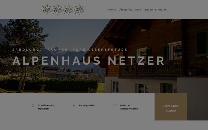 Screenshot of alpenhaus-netzer.at