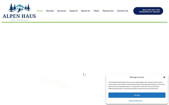 Screenshot von alpenhausonline.com