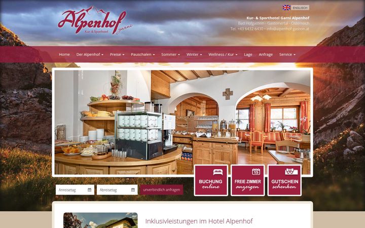 Screenshot van alpenhof-gastein.at