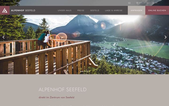 Screenshot von alpenhof-seefeld.at
