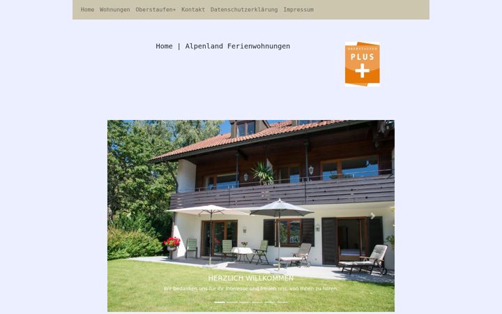 Ekrano kopija alpenland-ferienwohnungen.de
