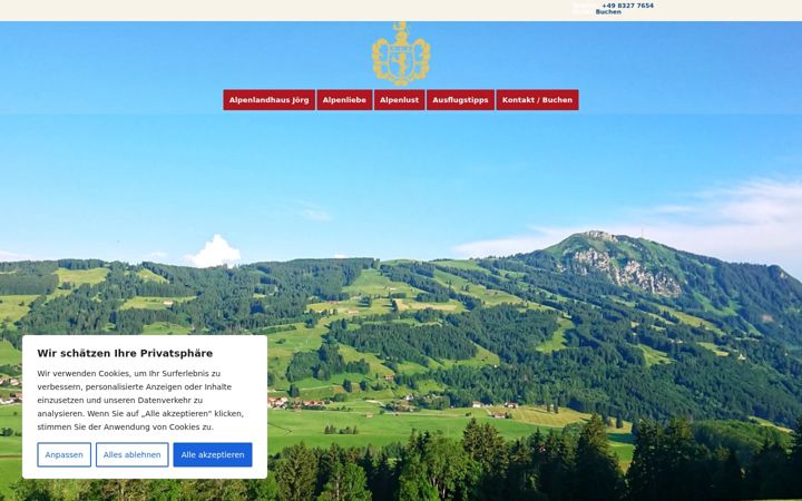 Ekrano kopija alpenlandhaus-joerg.de