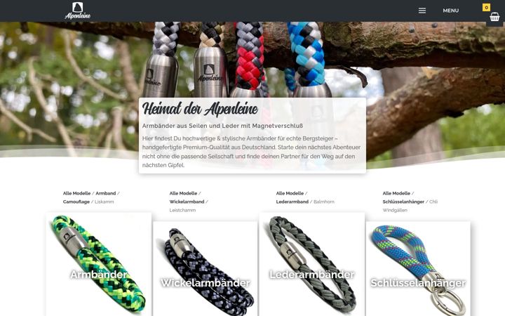 Screenshot ta' alpenleine.com