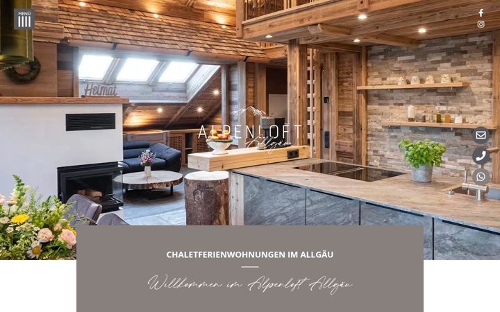 Screenshot of alpenloft-allgaeu.de