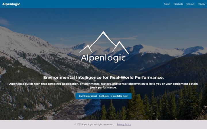 Screenshot of alpenlogic.com