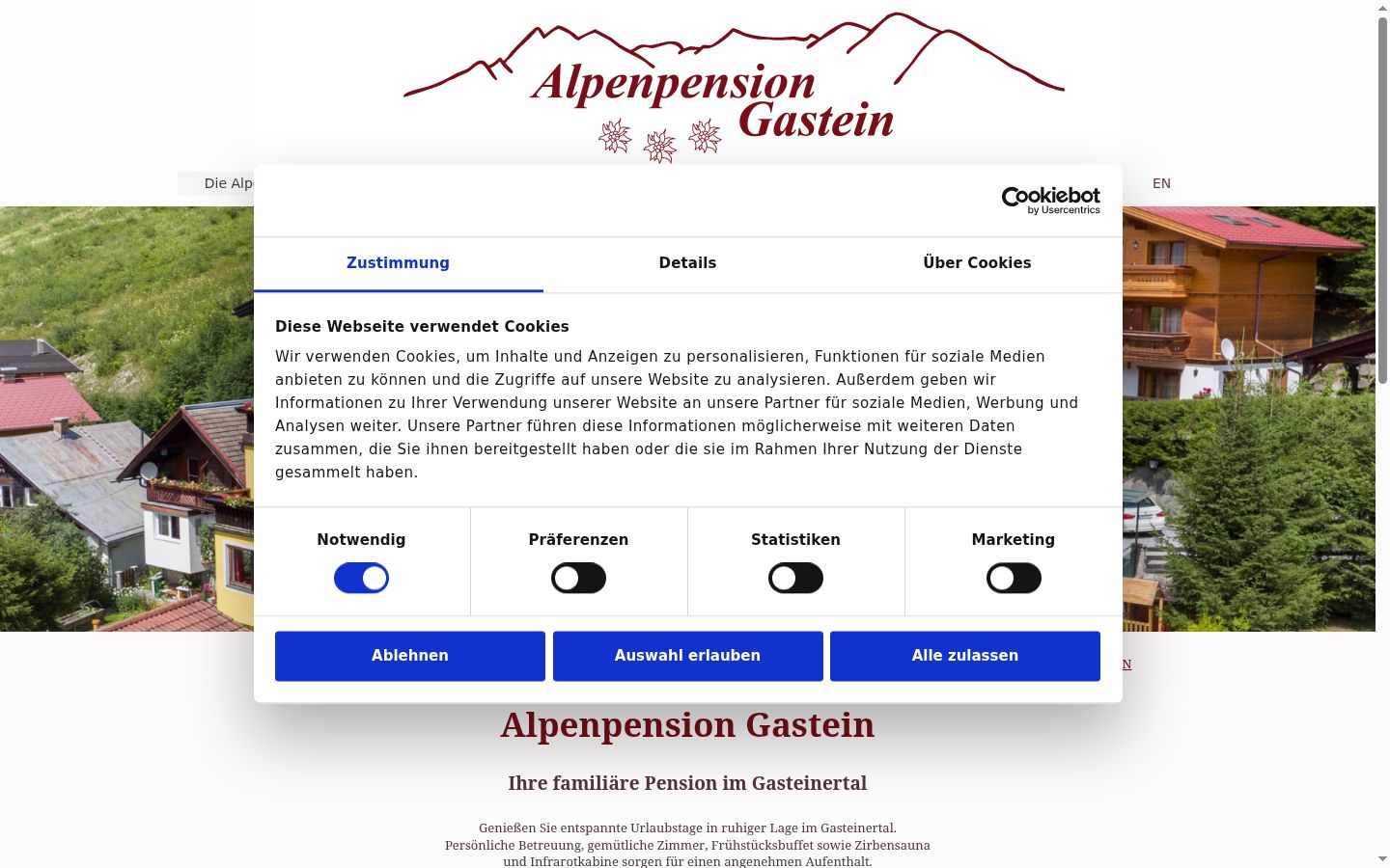 Screenshot του banner συγκατάθεσης που εμφανίστηκε πριν από οποιαδήποτε αλληλεπίδραση