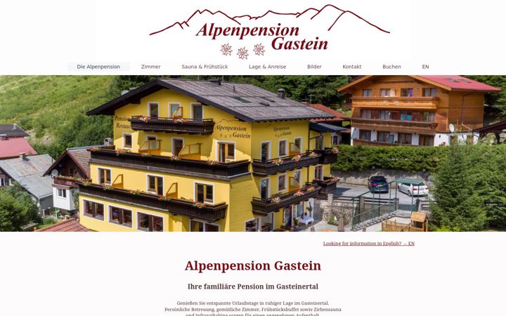 Screenshot του alpenpension-gastein.at