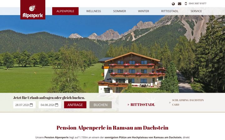 Screenshot ta' alpenperle.com