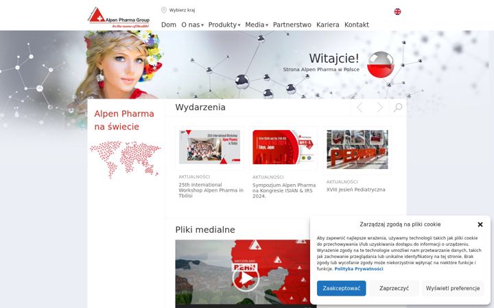 Zrzut ekranu alpenpharma.pl