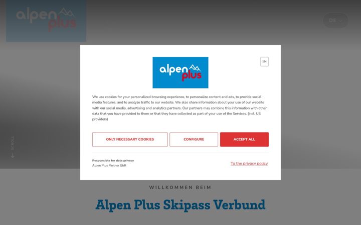 Screenshot ta' alpenplus.com