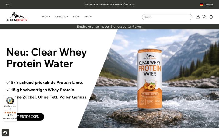 Screenshot of alpenpower.com
