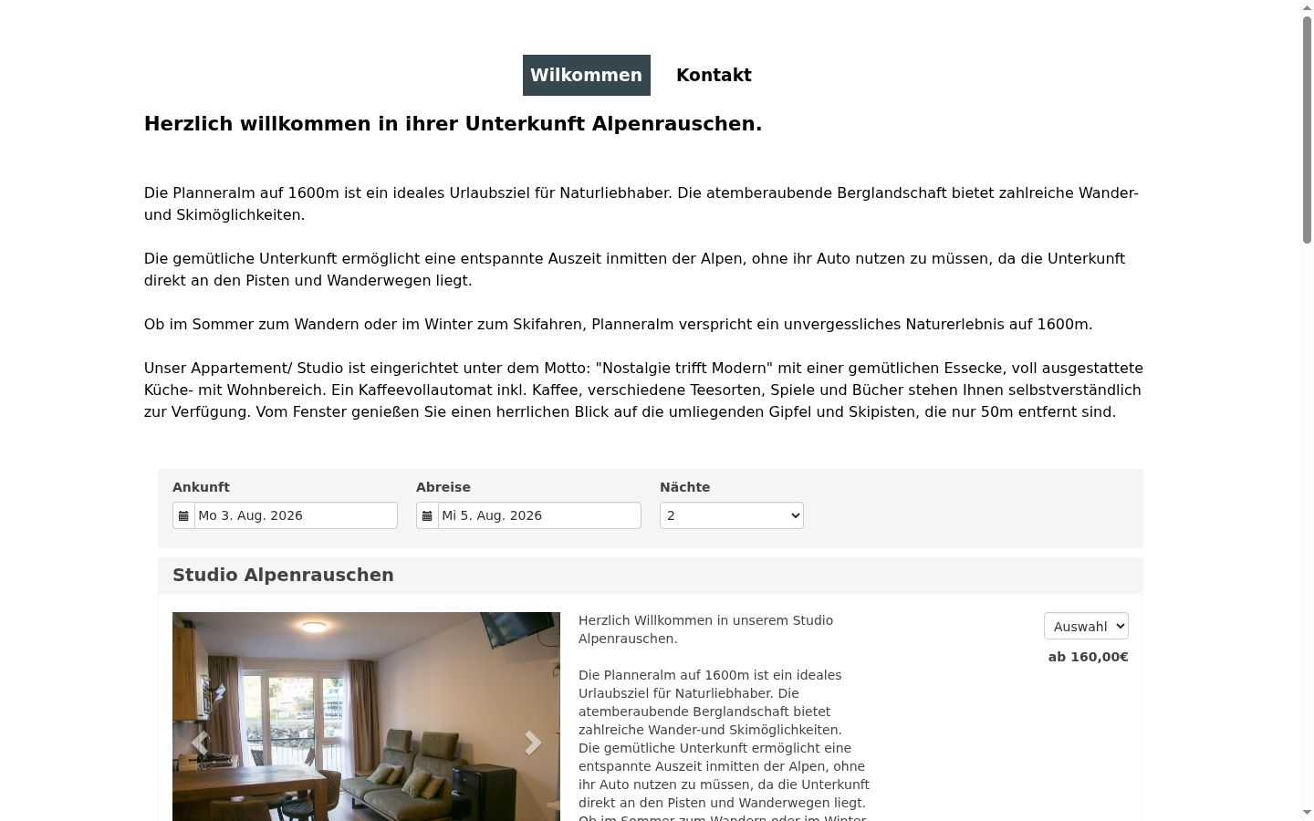 Skærmbillede af samtykkebanneret, som det blev vist før nogen interaktion
