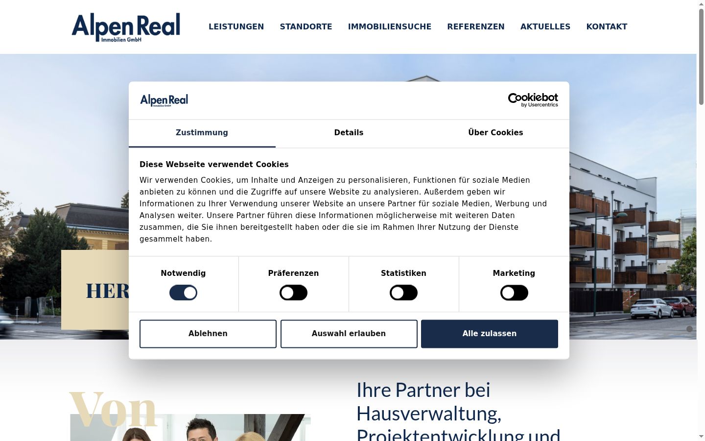 Sutikimo reklamjuostės, rodytos prieš bet kokią sąveiką, ekrano kopija