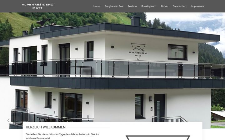 Screenshot of alpenresidenz-matt.at