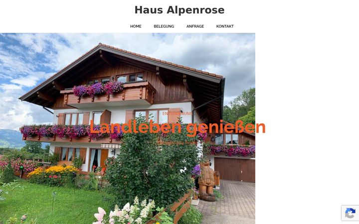 Screenshot von alpenrose-stoss.de