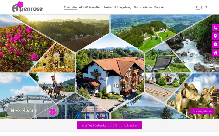 Screenshot of alpenrose.de