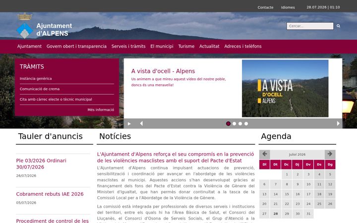 Screenshot of alpens.cat