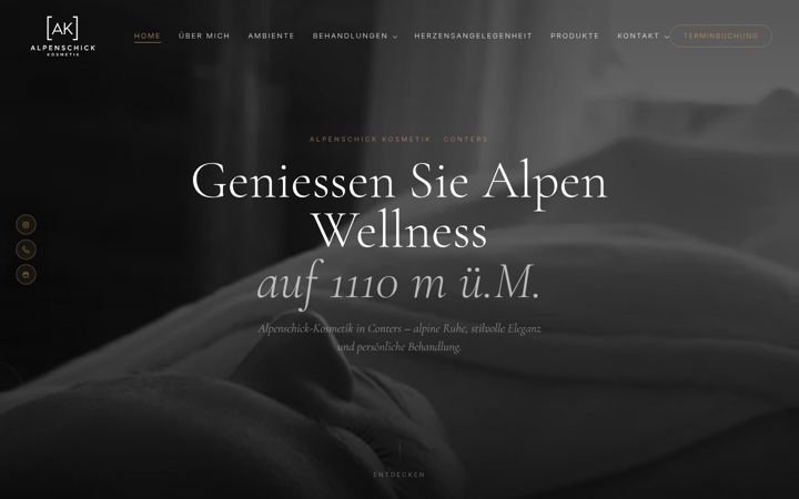 Screenshot of alpenschick-kosmetik.ch