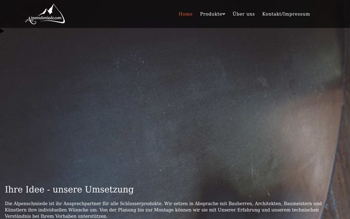 Screenshot of alpenschmiede.com