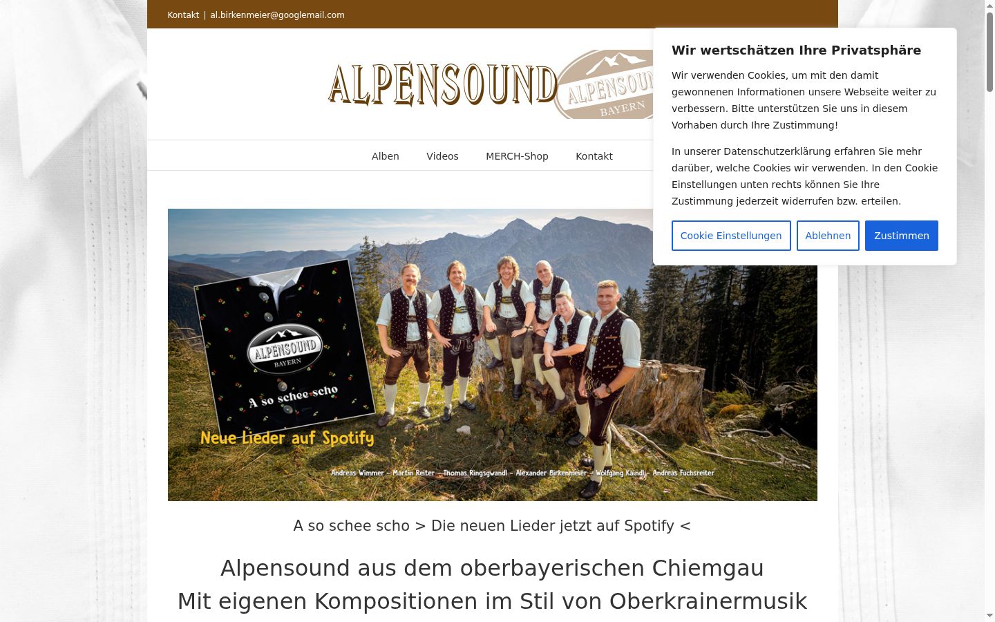 Screenshot tal-banner tal-kunsens muri qabel kwalunkwe interazzjoni