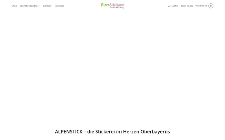 Screenshot of alpenstick.de