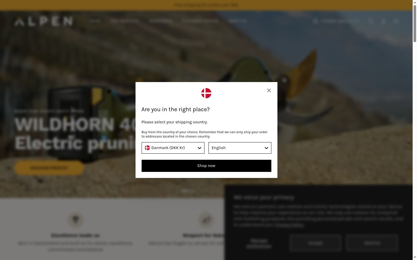 Screenshot tal-banner tal-kunsens muri qabel kwalunkwe interazzjoni