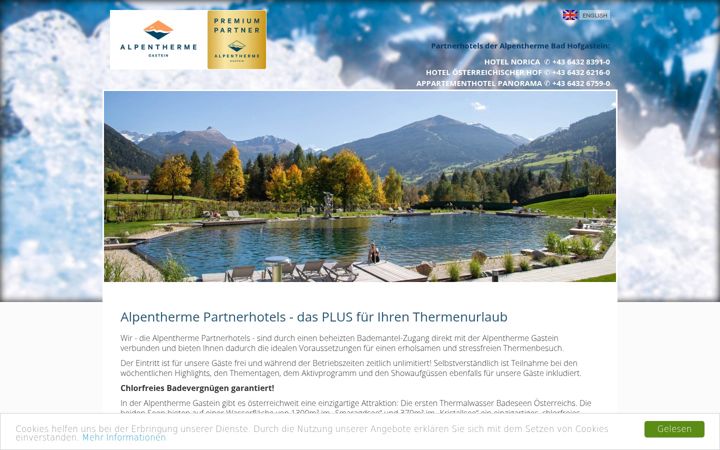 Screenshot of alpenthermehotels.at