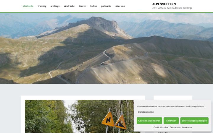 Screenshot of alpenvettern.de