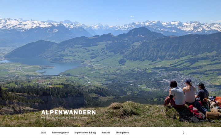 Screenshot of alpenwandern.ch