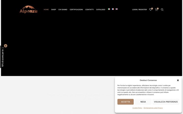 Zrzut ekranu alpenzu.com