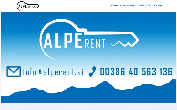 Screenshot of alperent.si