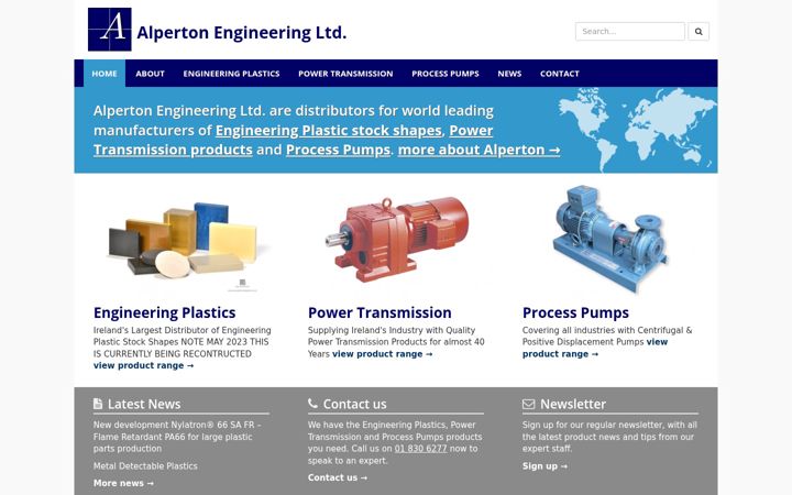 Screenshot of alperton.ie