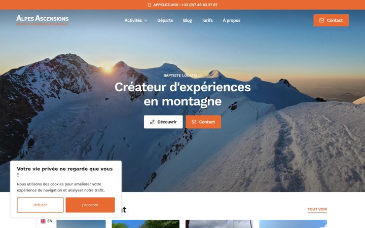 Screenshot di alpes-ascensions.com