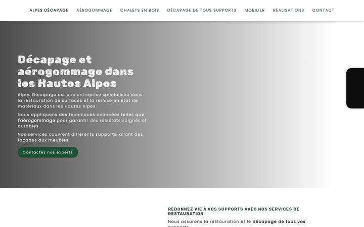 Screenshot of alpes-decapage.fr