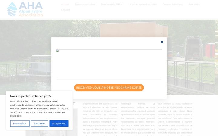 Screenshot di alpes-hydro.com