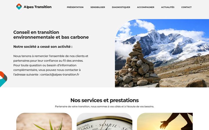 Screenshot of alpes-transition.fr