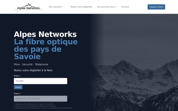 Screenshot of alpes.net