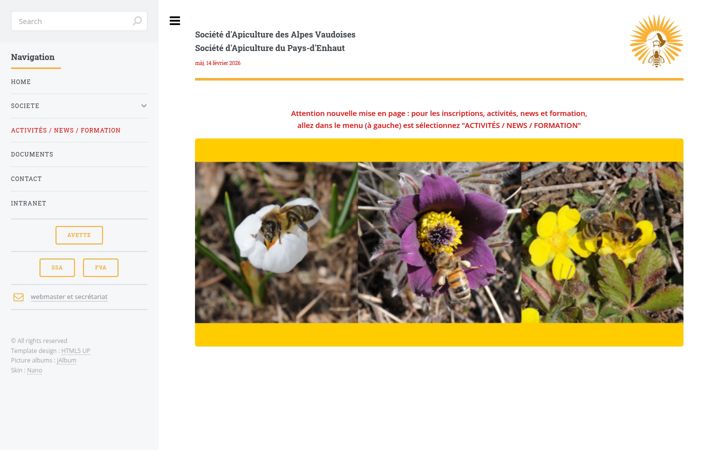 Snímek obrazovky alpesapiculture.ch