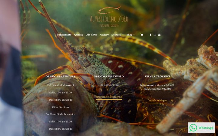 Screenshot of alpesciolinodoro.it