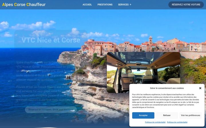 Screenshot of alpescorsechauffeur.com