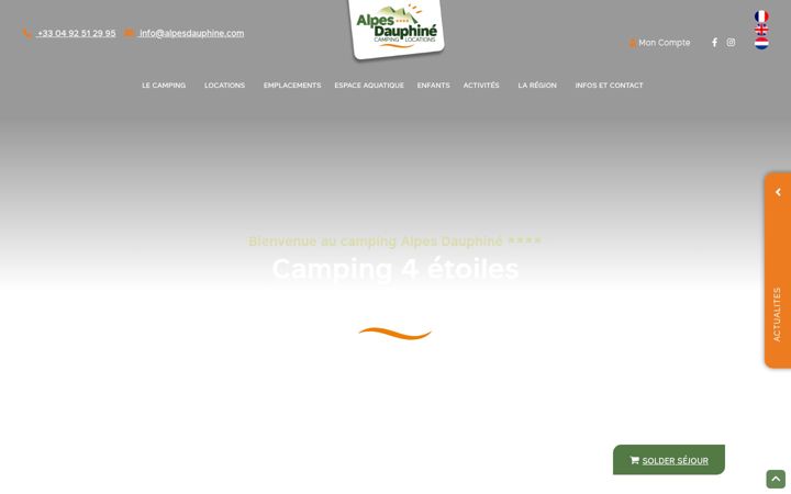 Screenshot of alpesdauphine.com