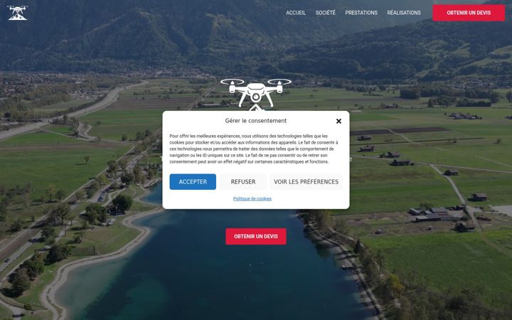 Capture d'écran de alpesdrone.com