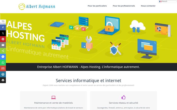 Screenshot of alpeshosting.com